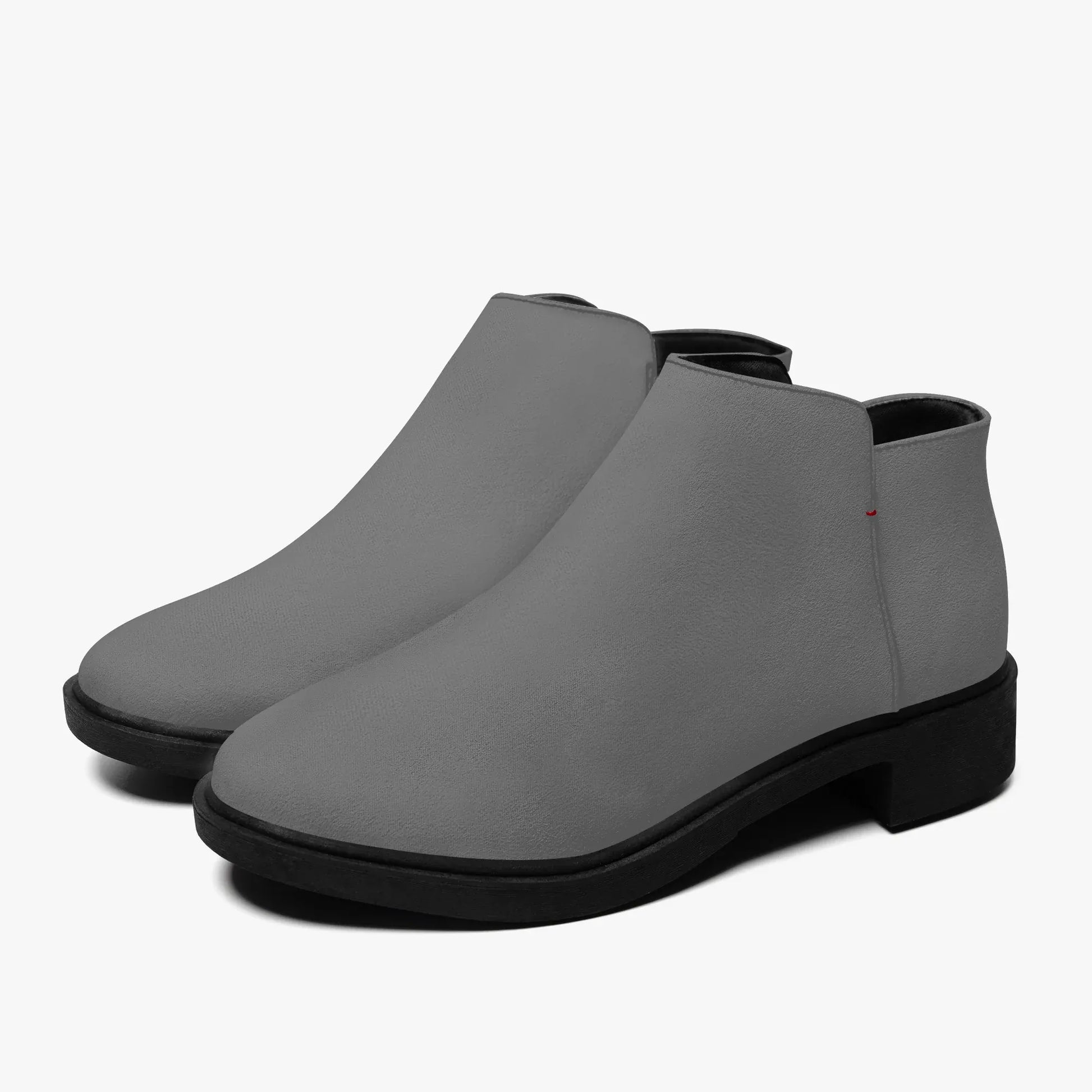 graue-elegante-reissverschluss-stiefeletten-stiefeletten-jlr-design-6 - JLR Design