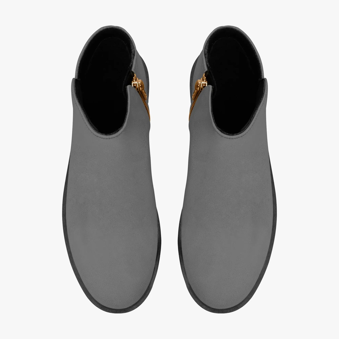 graue-elegante-reissverschluss-stiefeletten-stiefeletten-jlr-design-7 - JLR Design