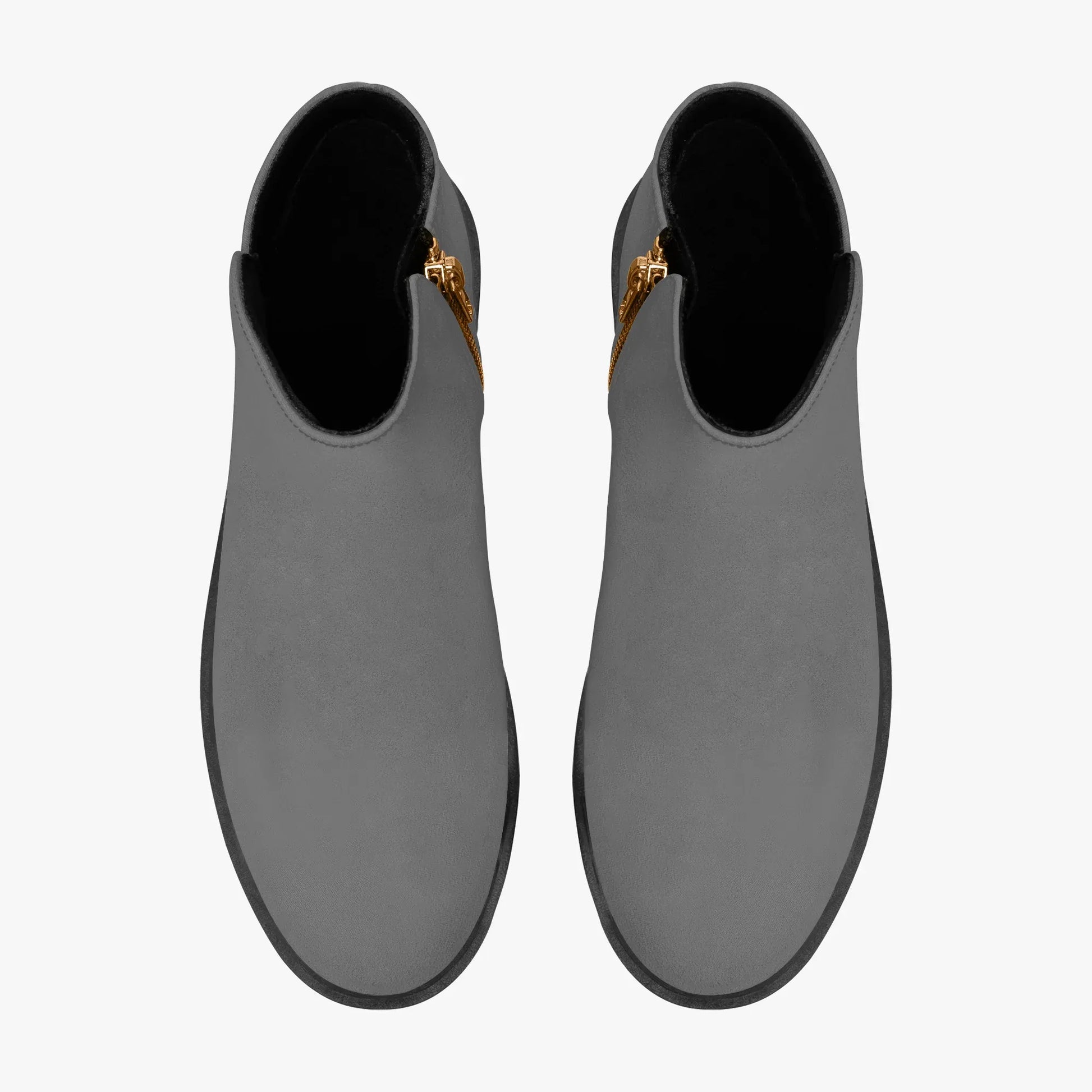graue-elegante-reissverschluss-stiefeletten-stiefeletten-jlr-design-7 - JLR Design