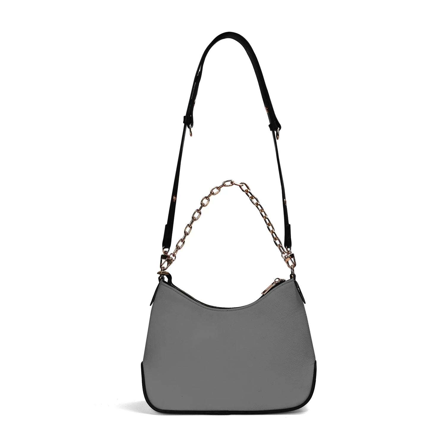 graue-elegante-umhangetasche-mit-kette-umhangetasche-jlr-design-5 - JLR Design