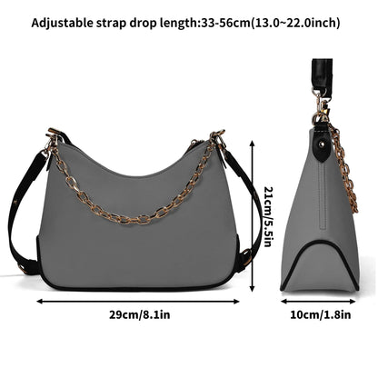 graue-elegante-umhangetasche-mit-kette-umhangetasche-jlr-design-7 - JLR Design