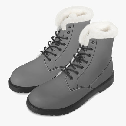 graue-faux-fur-leder-boots-boots-jlr-design-2 - JLR Design