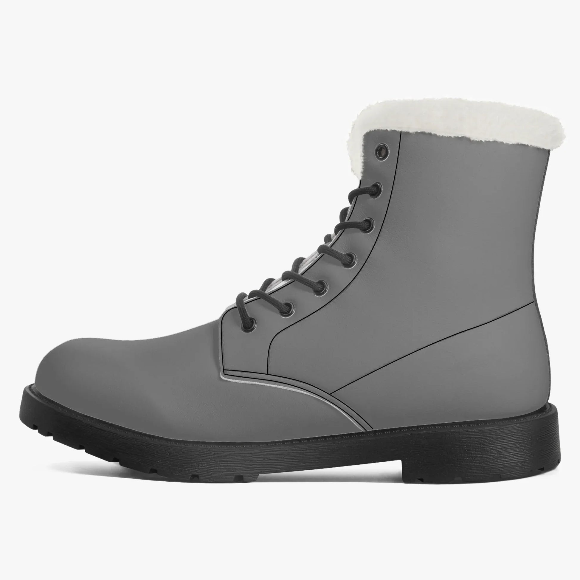 graue-faux-fur-leder-boots-boots-jlr-design-4 - JLR Design