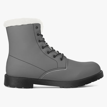 graue-faux-fur-leder-boots-boots-jlr-design-8 - JLR Design
