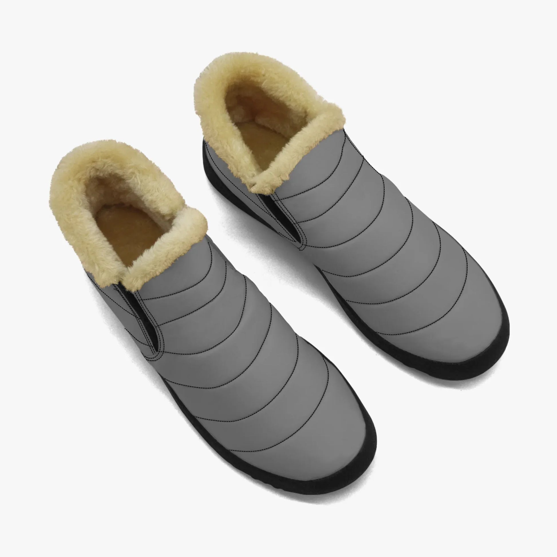 graue-faux-fur-slipper-slipper-jlr-design-2 - JLR Design