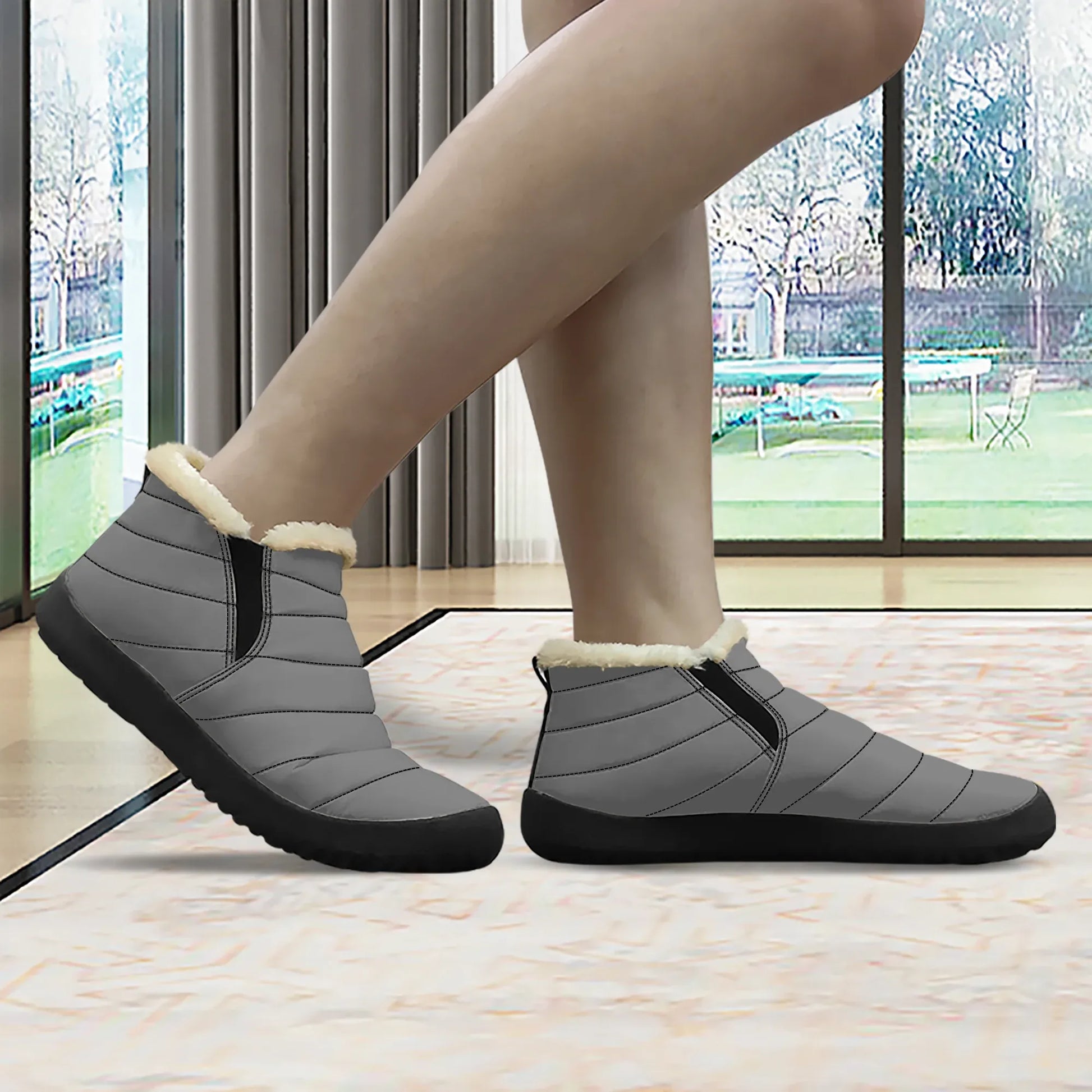graue-faux-fur-slipper-slipper-jlr-design-3 - JLR Design