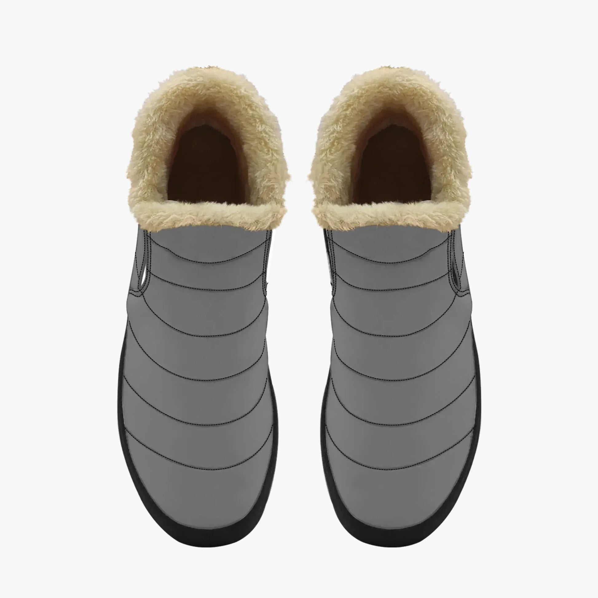graue-faux-fur-slipper-slipper-jlr-design-5 - JLR Design