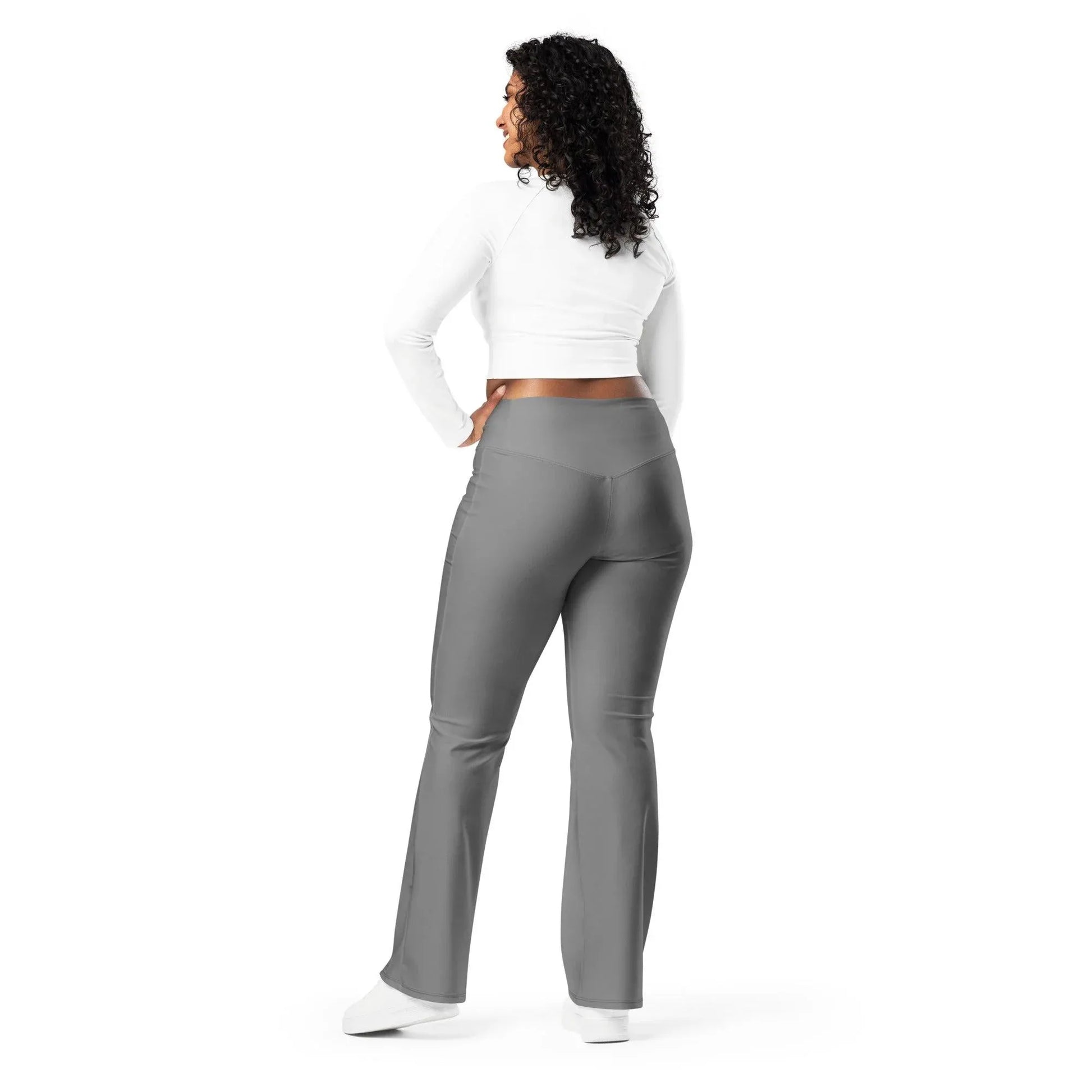 graue-high-waist-flare-leggings-flare-leggings-jlr-design-10 - JLR Design