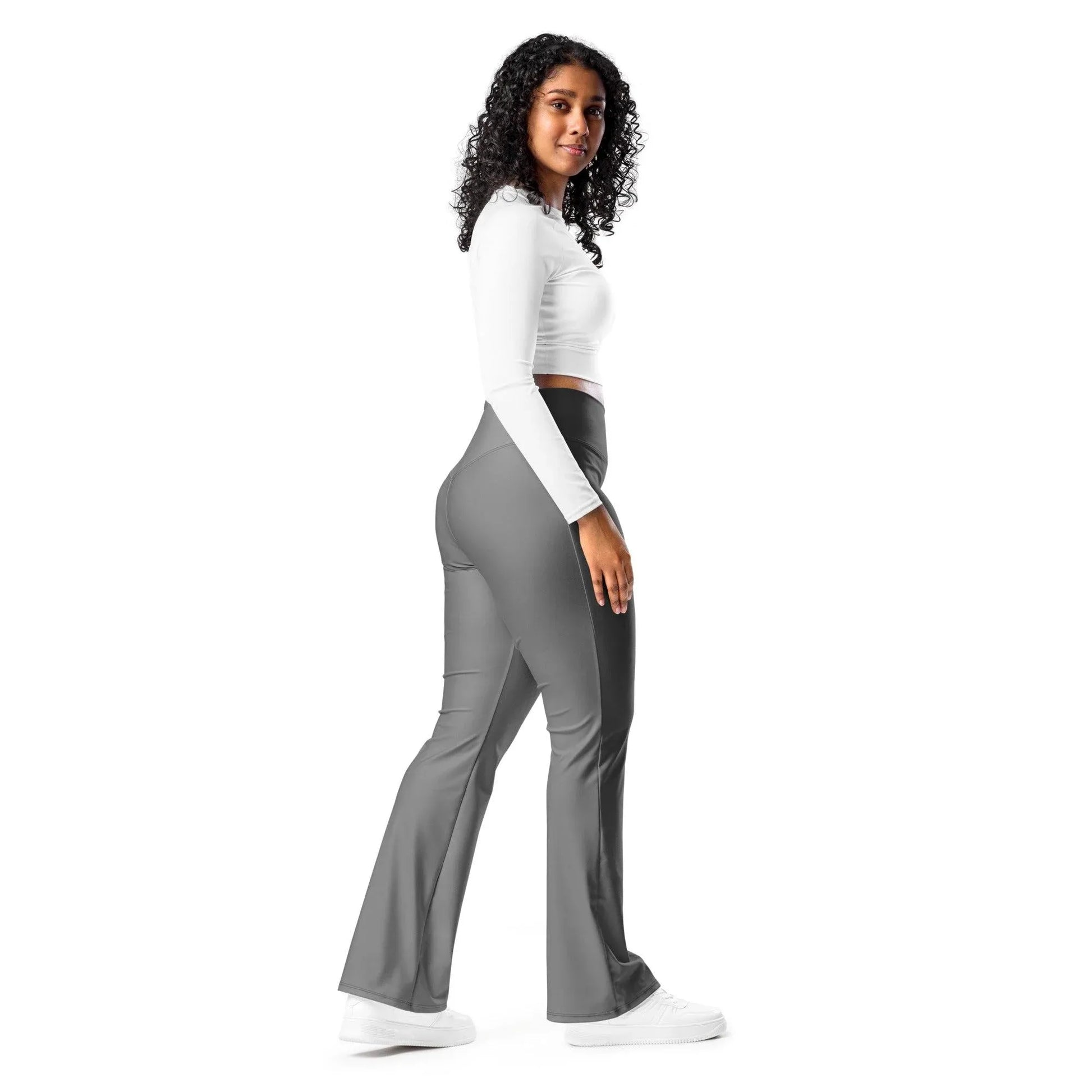 graue-high-waist-flare-leggings-flare-leggings-jlr-design-2 - JLR Design