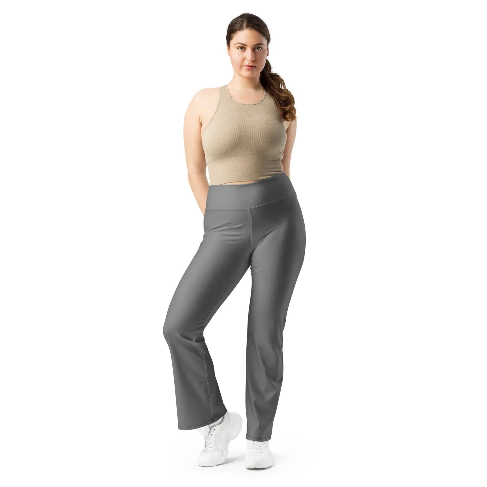 graue-high-waist-flare-leggings-flare-leggings-jlr-design-4 - JLR Design