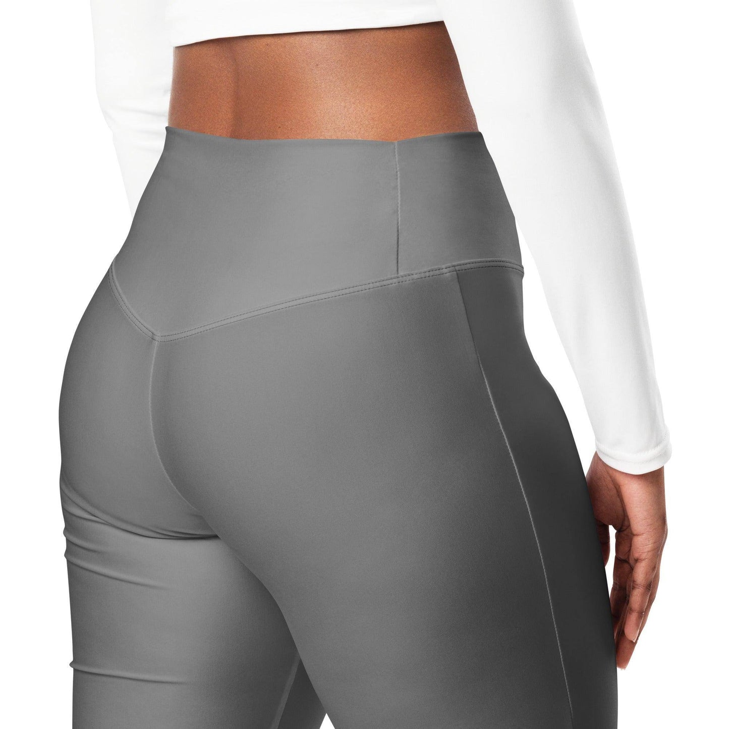 graue-high-waist-flare-leggings-flare-leggings-jlr-design-6 - JLR Design