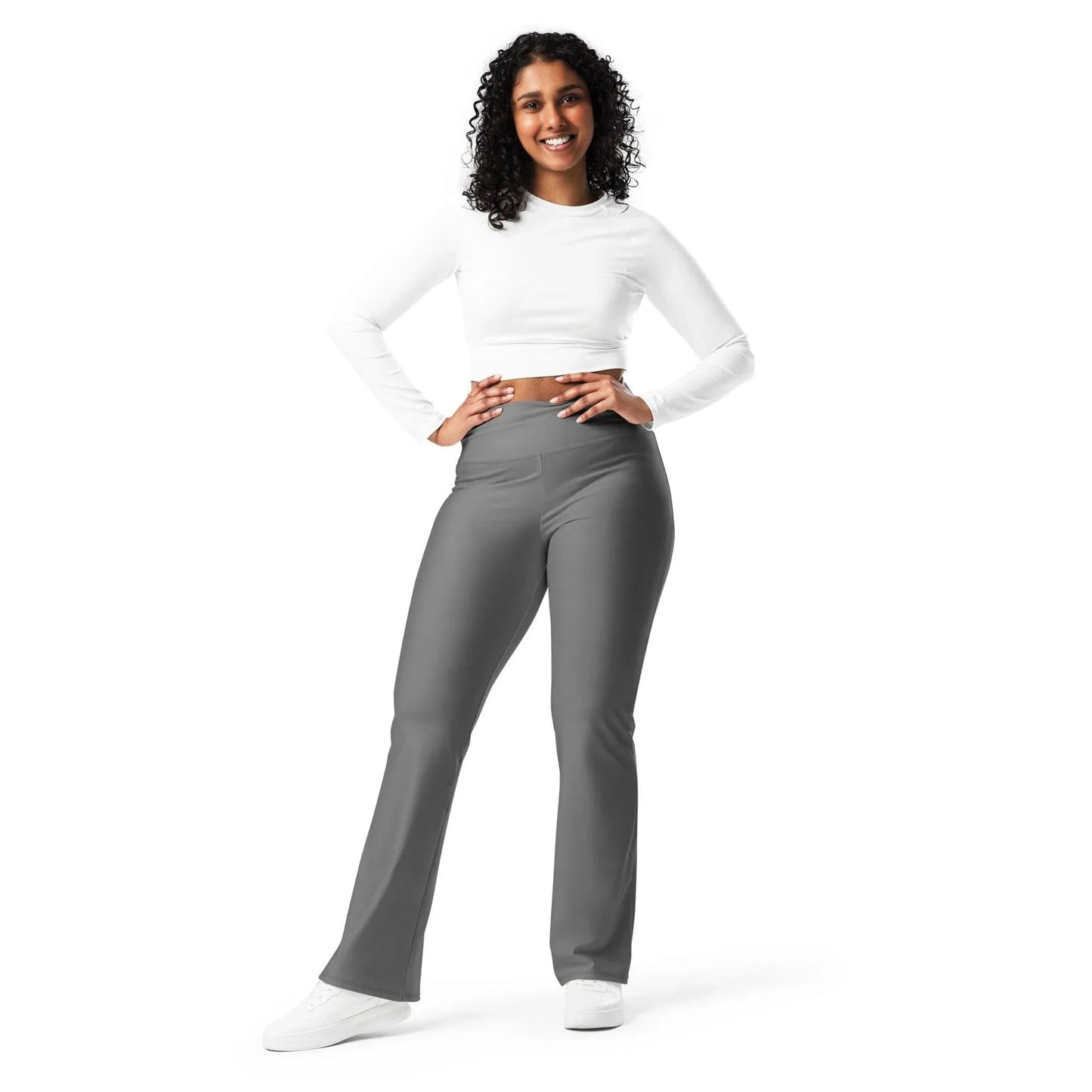 graue-high-waist-flare-leggings-flare-leggings-jlr-design-9 - JLR Design
