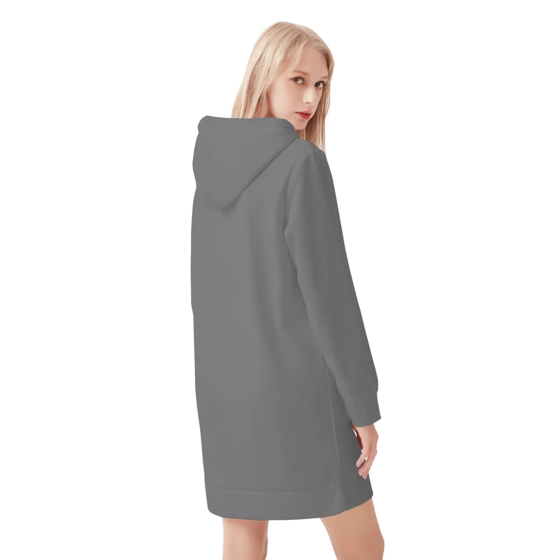 graues-damen-hoodiekleid-warmes-velvet-kapuzenkleid-aus-weichem-samt-fleece-hoodiekleid-jlr-design-2 - JLR Design