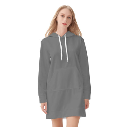 graues-damen-hoodiekleid-warmes-velvet-kapuzenkleid-aus-weichem-samt-fleece-hoodiekleid-jlr-design-3 - JLR Design