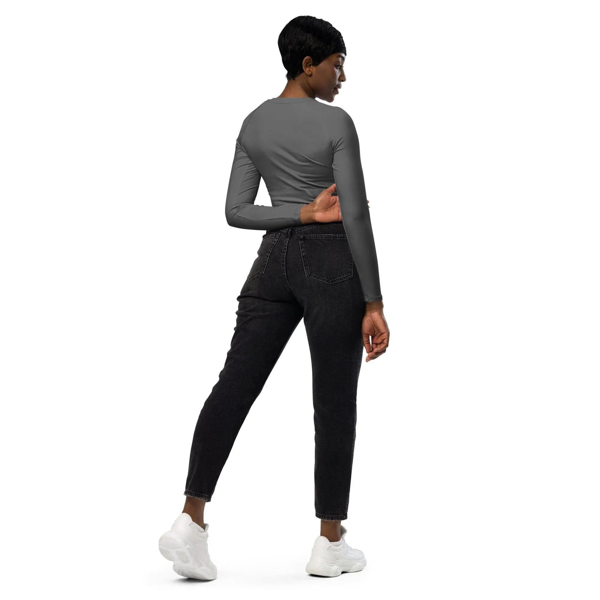 graues-long-sleeve-damen-crop-top-long-sleeve-crop-top-jlr-design-4 - JLR Design