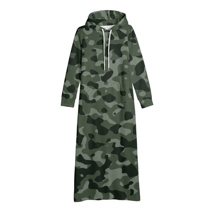 green-camouflage-damen-maxi-hoodiekleid-knochellanges-kapuzenkleid-aus-weich-angerautem-fleece-hoodiekleid-jlr-design-4 - JLR Design