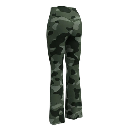 green-camouflage-high-waist-flare-leggings-flare-leggings-jlr-design-10 - JLR Design