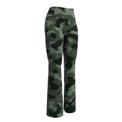 green-camouflage-high-waist-flare-leggings-flare-leggings-jlr-design-11 - JLR Design
