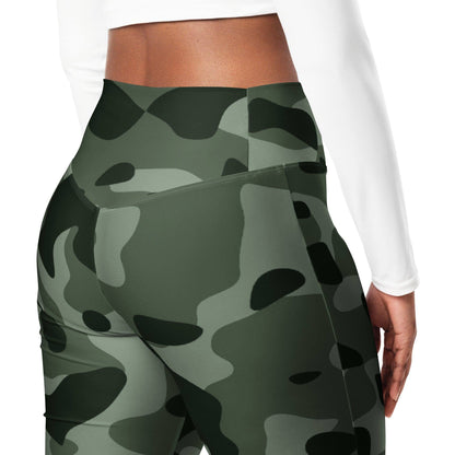 green-camouflage-high-waist-flare-leggings-flare-leggings-jlr-design-5 - JLR Design
