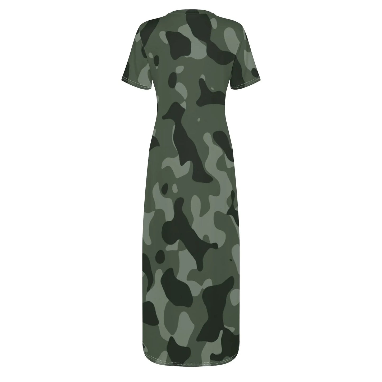 green-camouflage-short-sleeve-long-dress-long-dress-jlr-design-4 - JLR Design