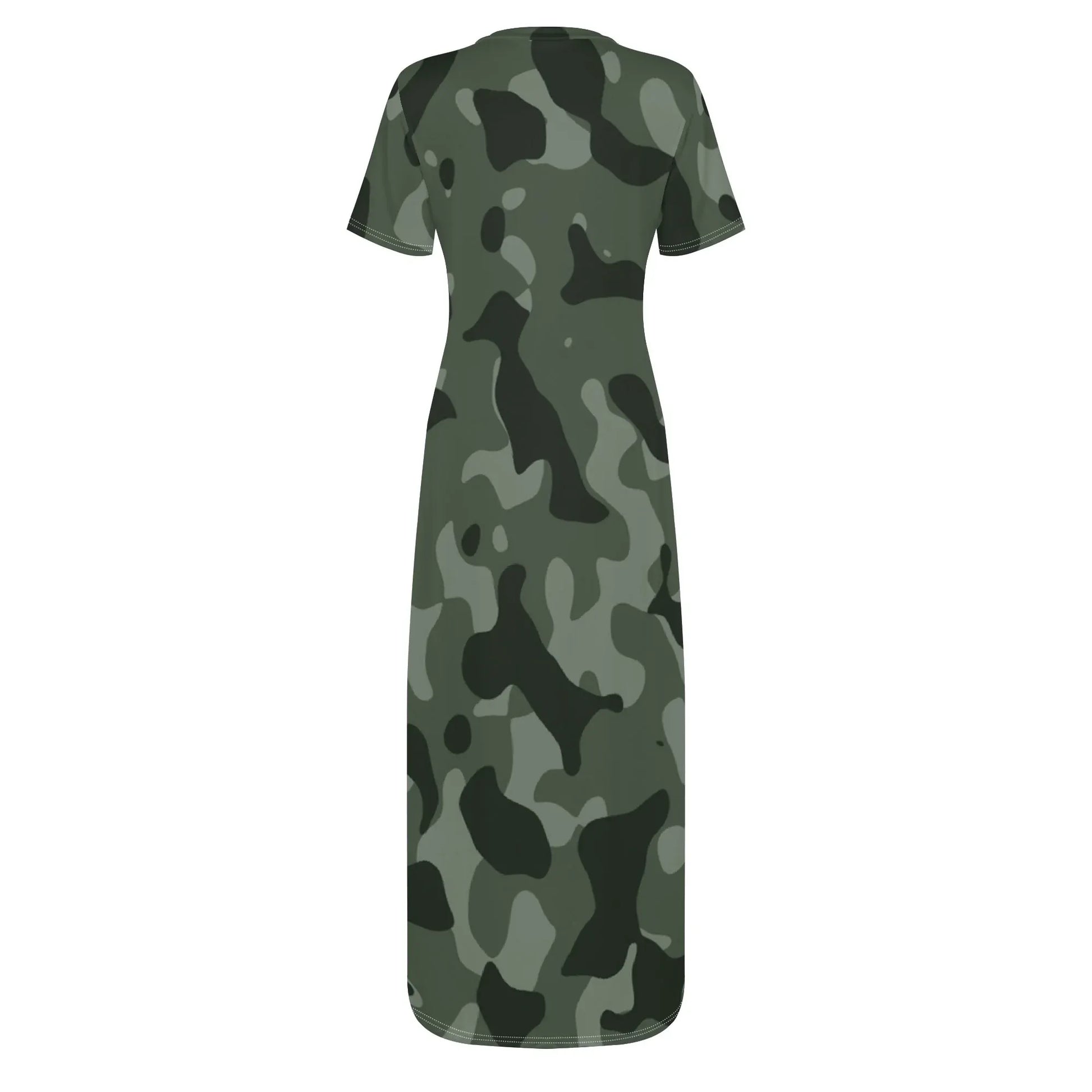 green-camouflage-short-sleeve-long-dress-long-dress-jlr-design-4 - JLR Design