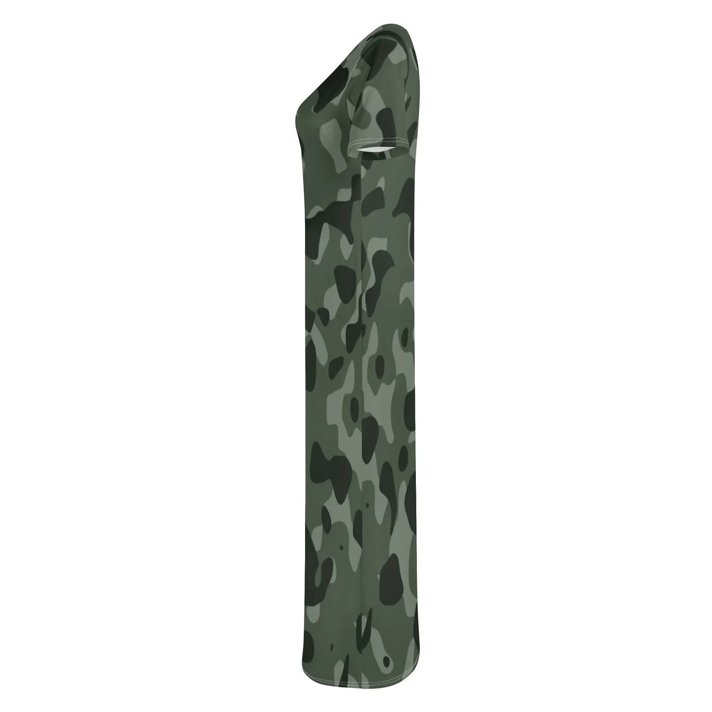 green-camouflage-short-sleeve-long-dress-long-dress-jlr-design-6 - JLR Design