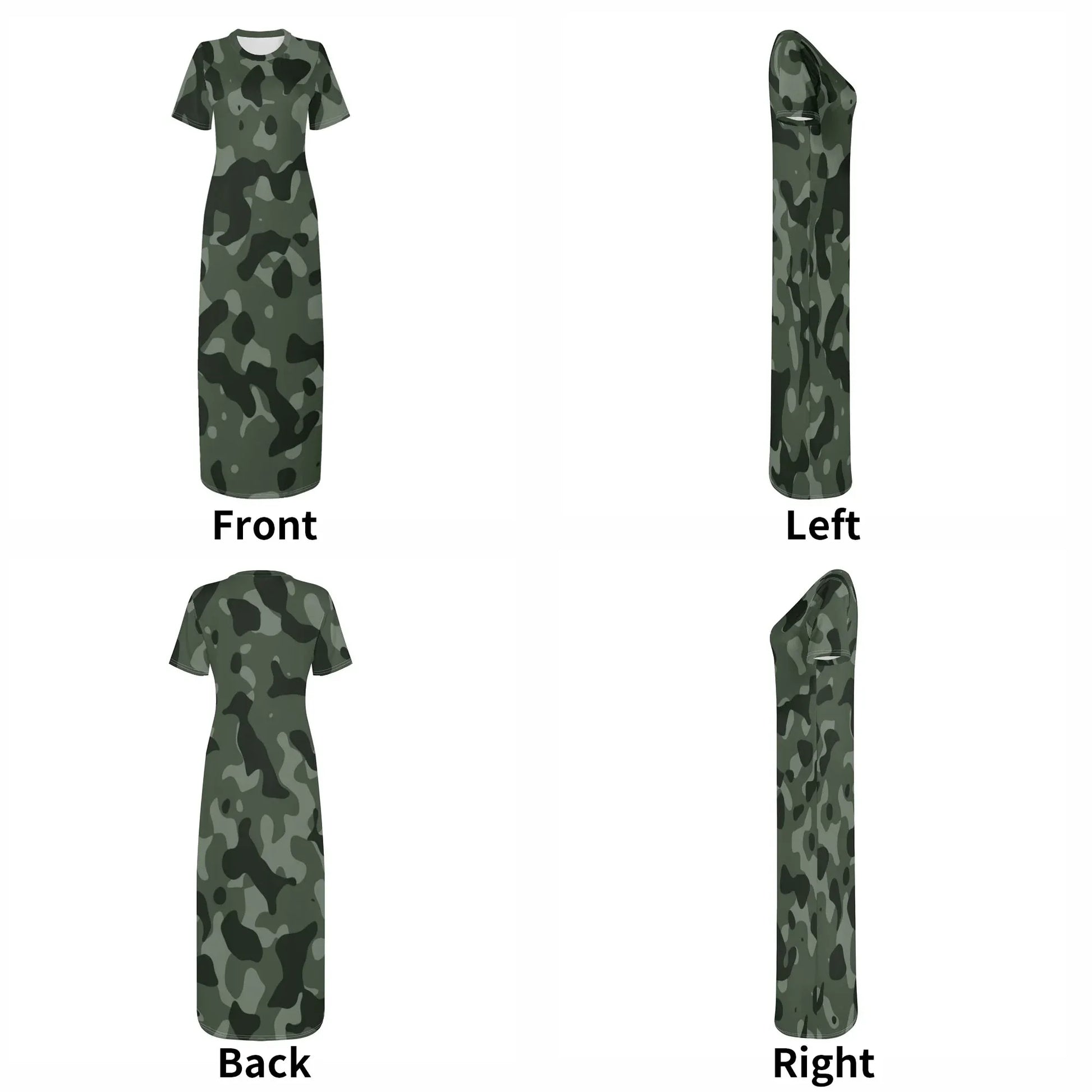 green-camouflage-short-sleeve-long-dress-long-dress-jlr-design-7 - JLR Design