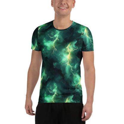 green-lightning-sport-t-shirt-fur-herren-sport-t-shirt-jlr-design-1 - JLR Design