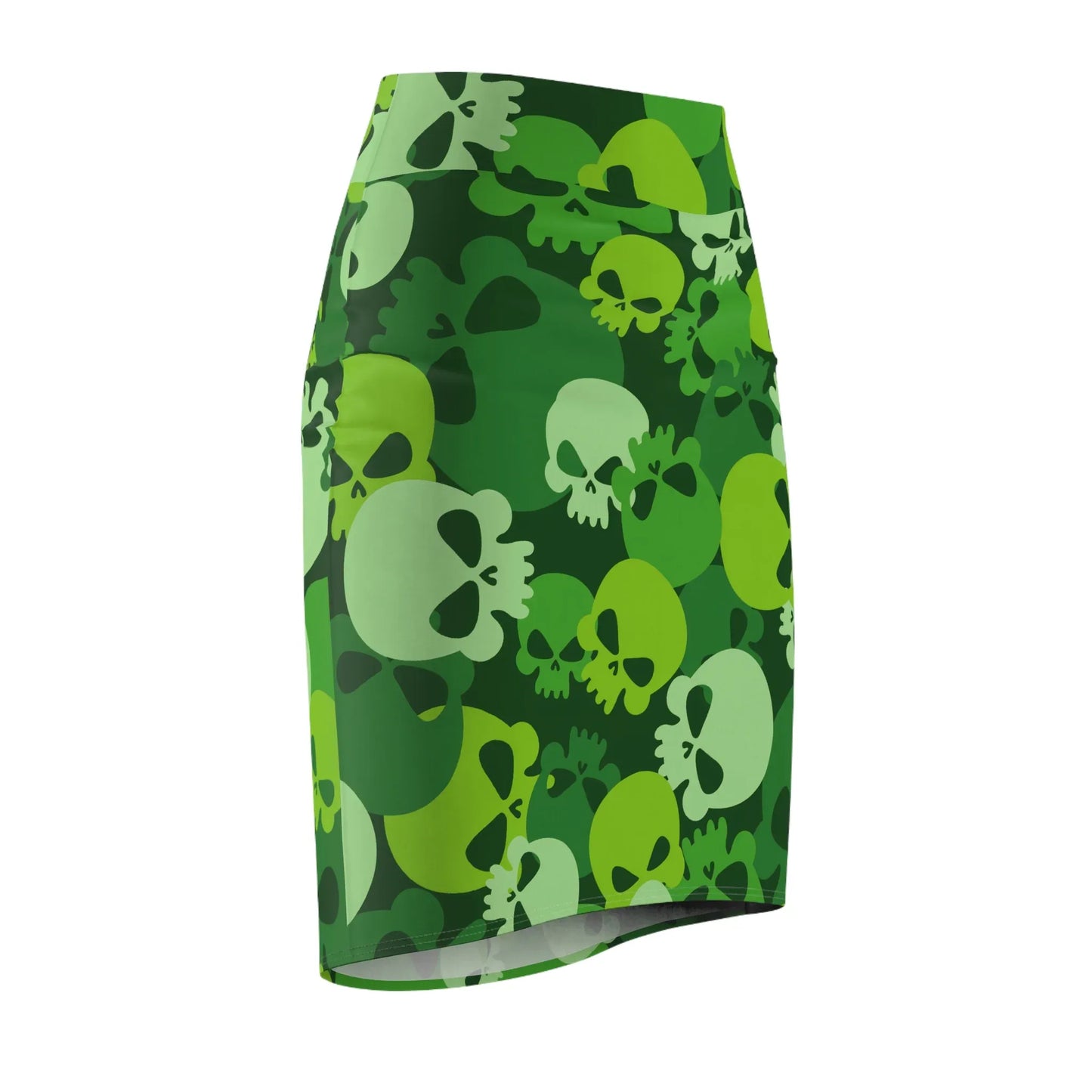 green-skull-bleistiftrock-fur-damen-eleganter-mid-waist-rock-mit-stretch-komfort-bleistiftrock-jlr-design-6 - JLR Design