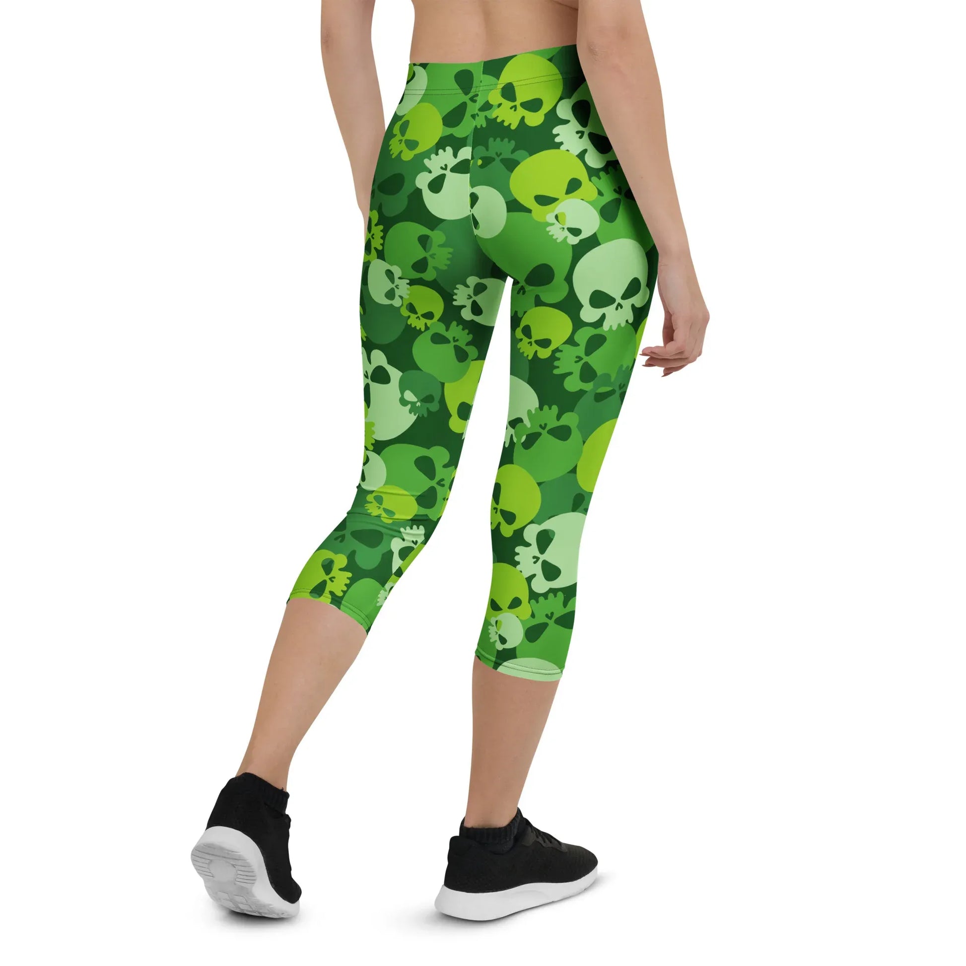 green-skull-damen-capri-leggings-capri-leggings-jlr-design-8 - JLR Design
