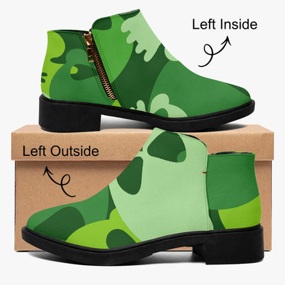 green-skull-elegante-reissverschluss-stiefeletten-stiefeletten-jlr-design-4 - JLR Design