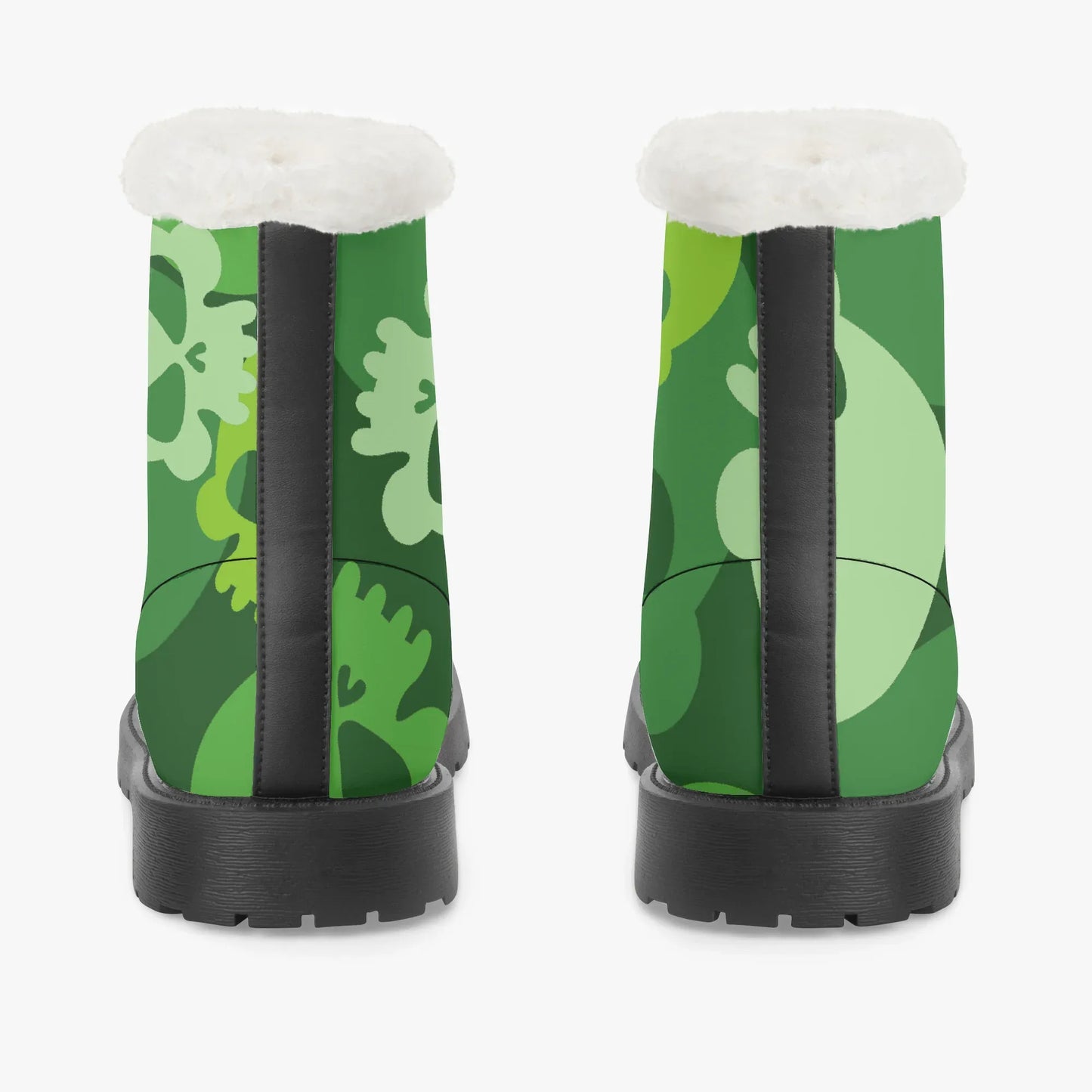 green-skull-faux-fur-leder-boots-boots-jlr-design-6 - JLR Design