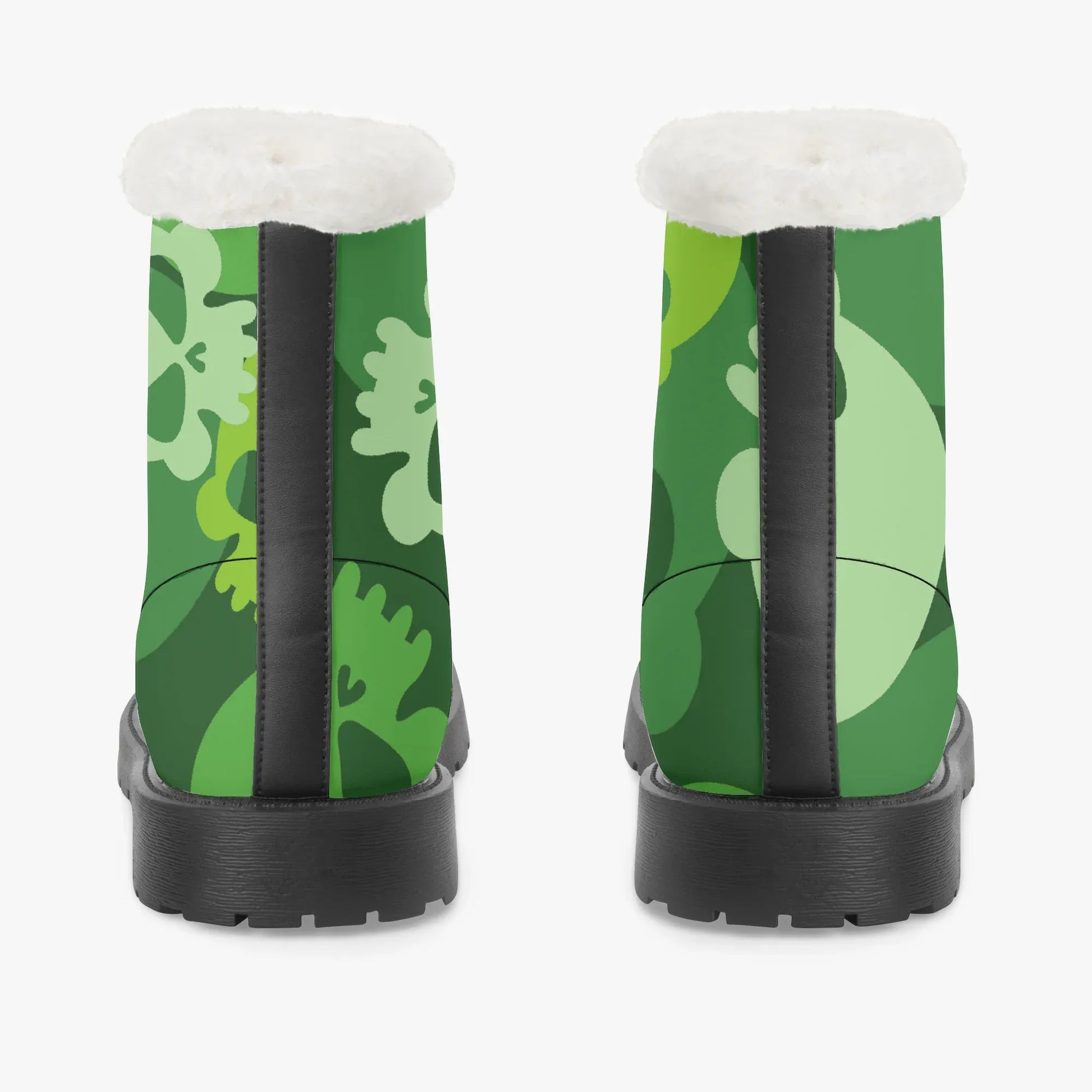 green-skull-faux-fur-leder-boots-boots-jlr-design-6 - JLR Design
