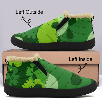 green-skull-faux-fur-slipper-slipper-jlr-design-1 - JLR Design