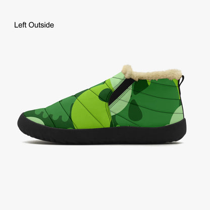 green-skull-faux-fur-slipper-slipper-jlr-design-4 - JLR Design