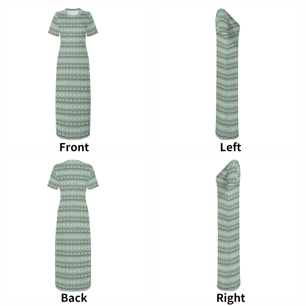 green-snowflake-bodycon-maxi-dress-long-dress-jlr-design-jlr-design-de-7 - JLR Design