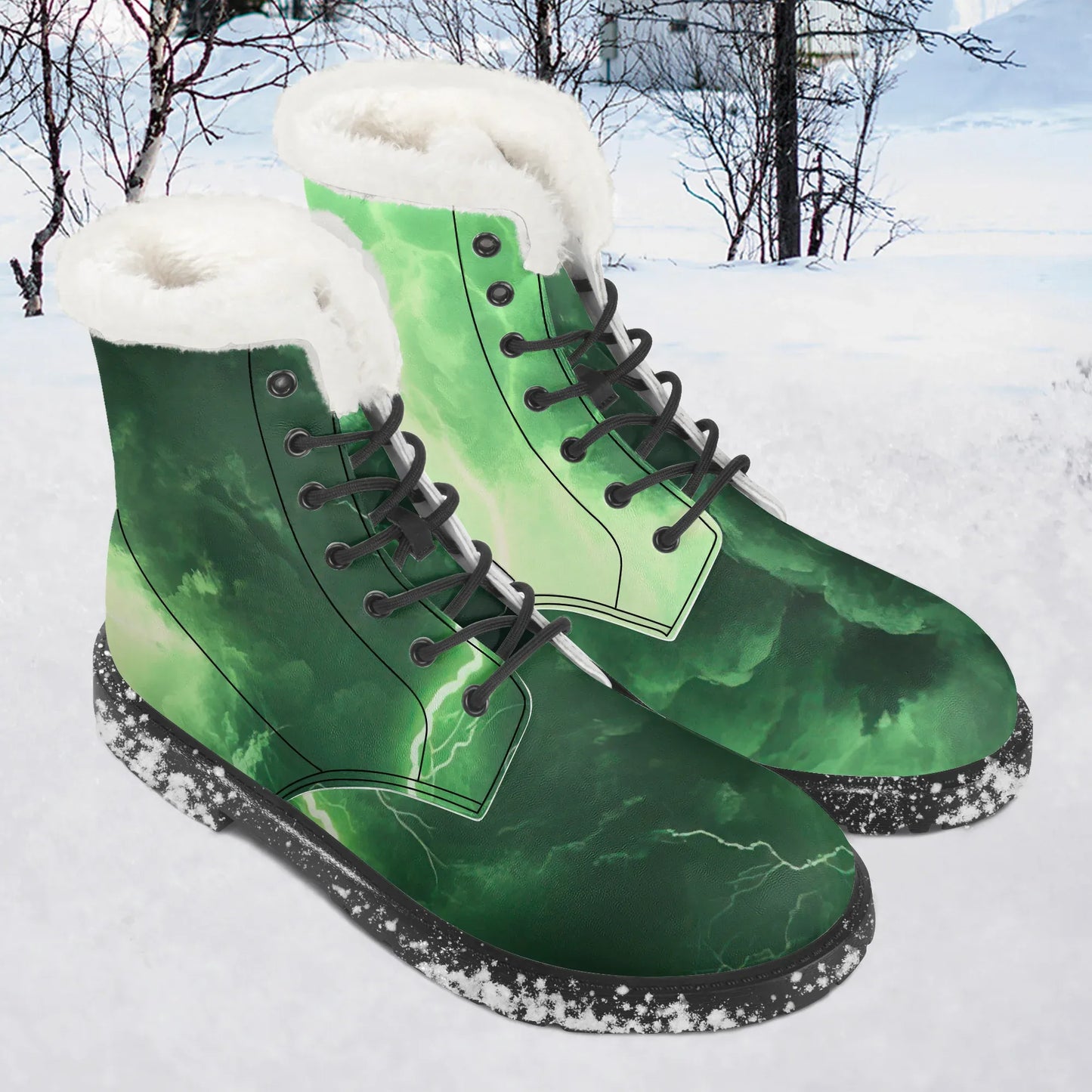 green-thunder-faux-fur-leder-boots-boots-jlr-design-1 - JLR Design