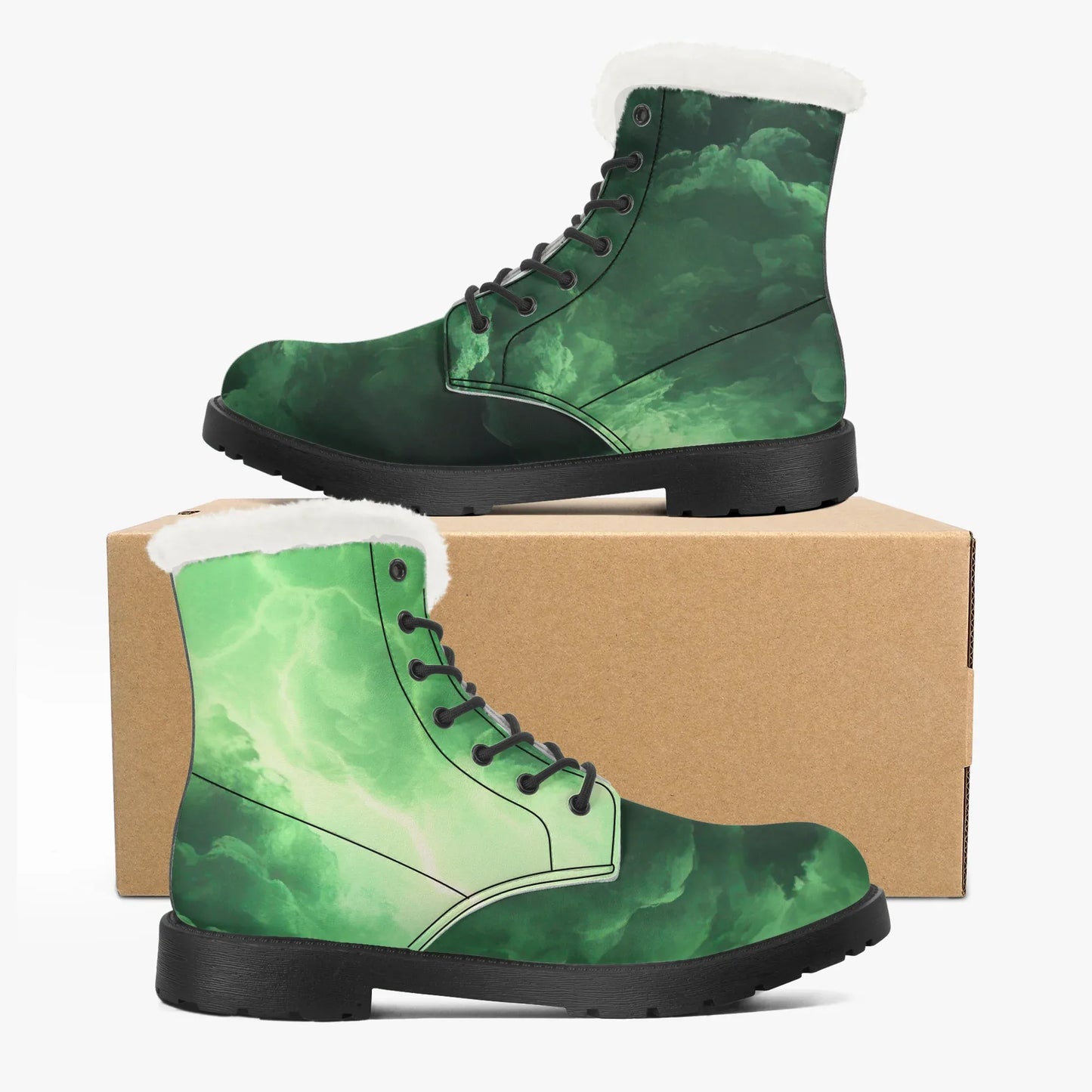 green-thunder-faux-fur-leder-boots-boots-jlr-design-5 - JLR Design