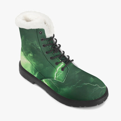 green-thunder-faux-fur-leder-boots-boots-jlr-design-7 - JLR Design