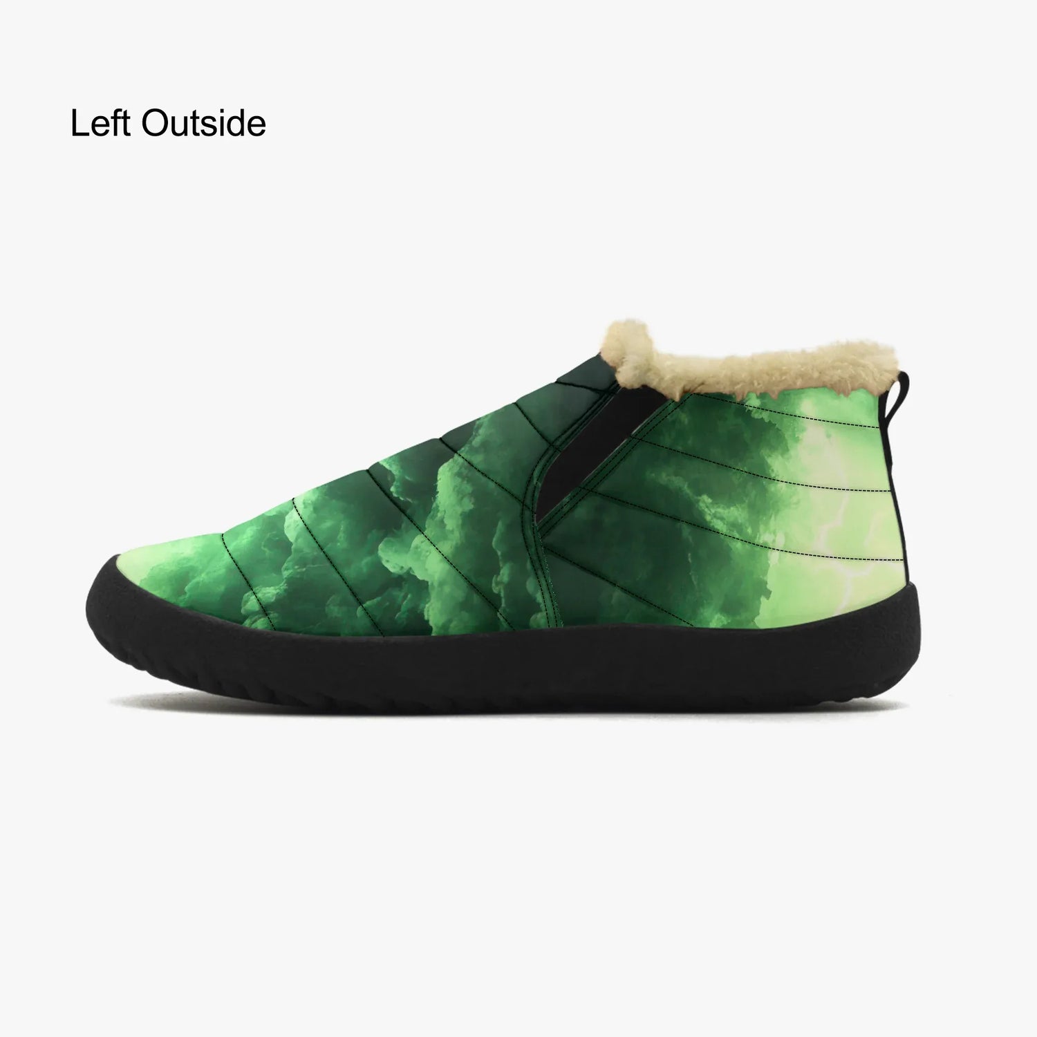green-thunder-faux-fur-slipper-slipper-jlr-design-4 - JLR Design