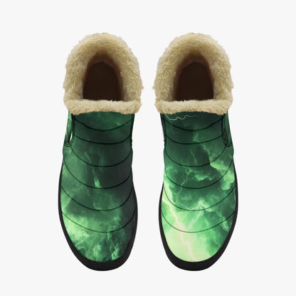 green-thunder-faux-fur-slipper-slipper-jlr-design-5 - JLR Design