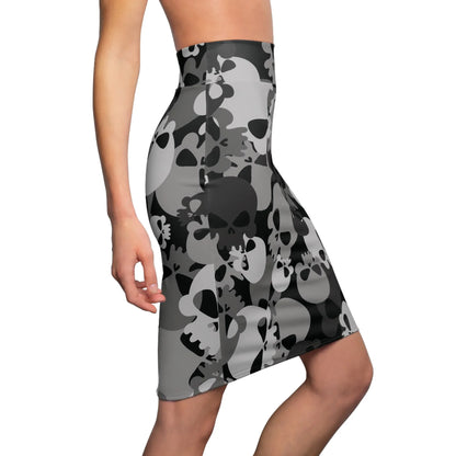 grey-skull-bleistiftrock-fur-damen-eleganter-mid-waist-rock-mit-stretch-komfort-bleistiftrock-jlr-design-3 - JLR Design