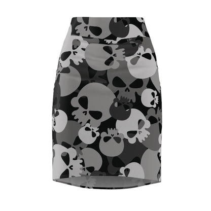 grey-skull-bleistiftrock-fur-damen-eleganter-mid-waist-rock-mit-stretch-komfort-bleistiftrock-jlr-design-4 - JLR Design