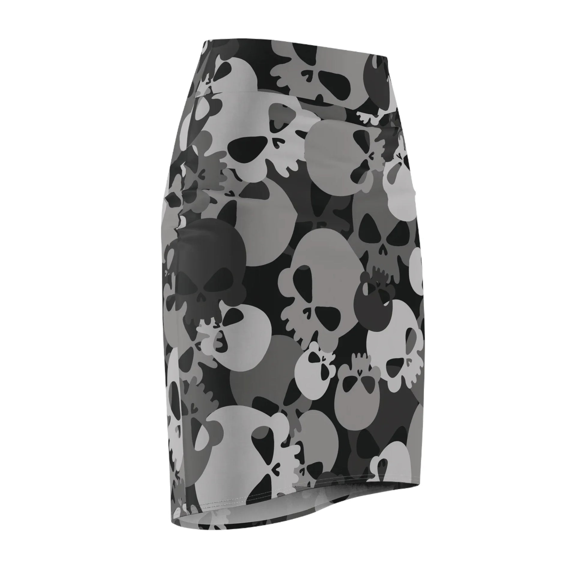 grey-skull-bleistiftrock-fur-damen-eleganter-mid-waist-rock-mit-stretch-komfort-bleistiftrock-jlr-design-6 - JLR Design