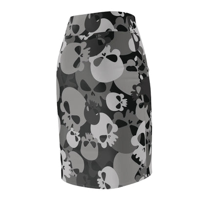 grey-skull-bleistiftrock-fur-damen-eleganter-mid-waist-rock-mit-stretch-komfort-bleistiftrock-jlr-design-7 - JLR Design