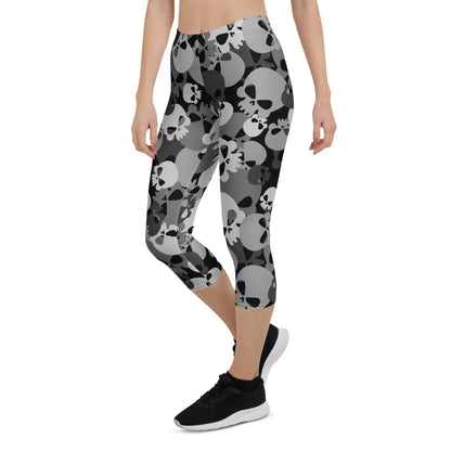 grey-skull-damen-capri-leggings-capri-leggings-jlr-design-11 - JLR Design