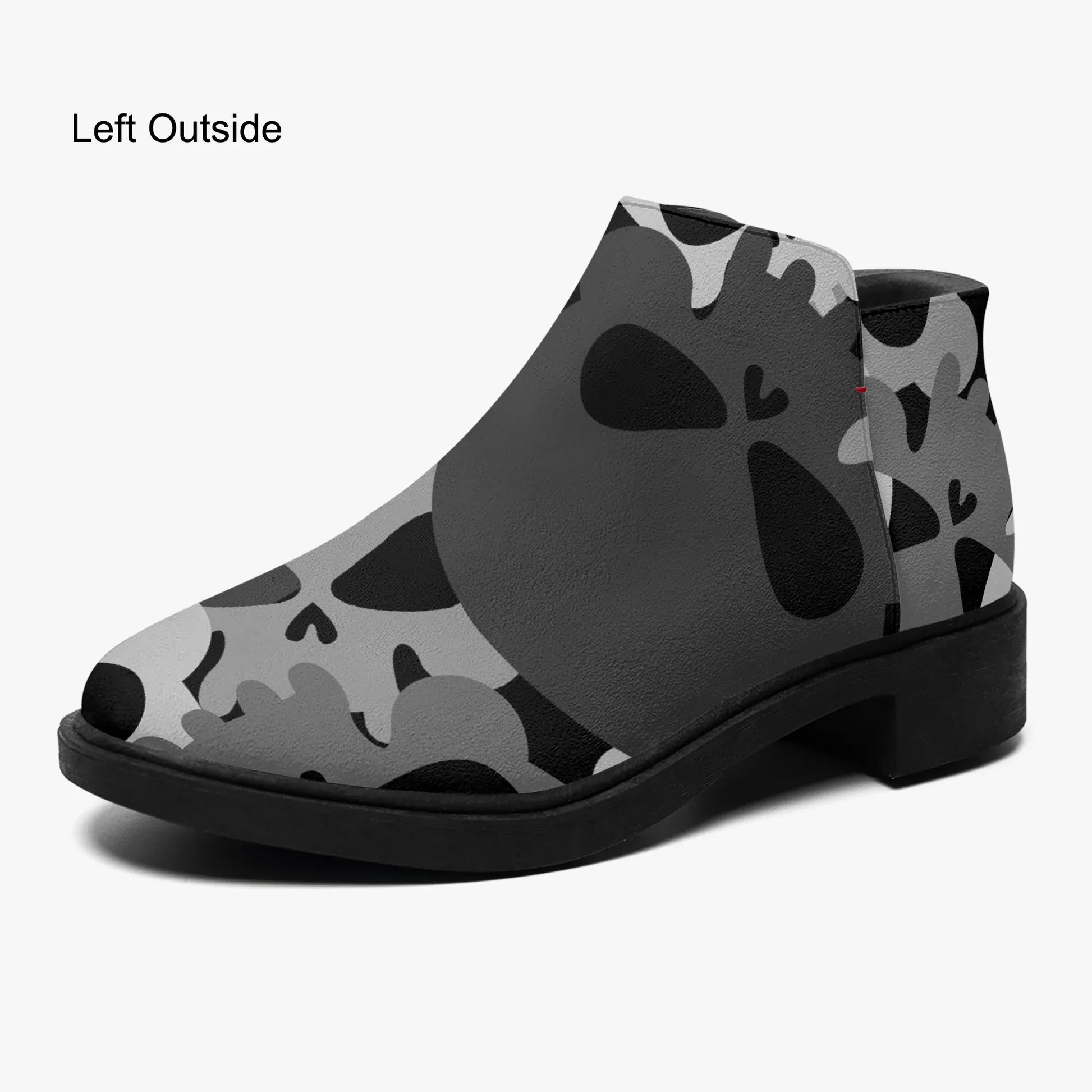 grey-skull-elegante-reissverschluss-stiefeletten-stiefeletten-jlr-design-1 - JLR Design