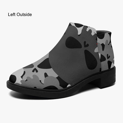grey-skull-elegante-reissverschluss-stiefeletten-stiefeletten-jlr-design-1 - JLR Design
