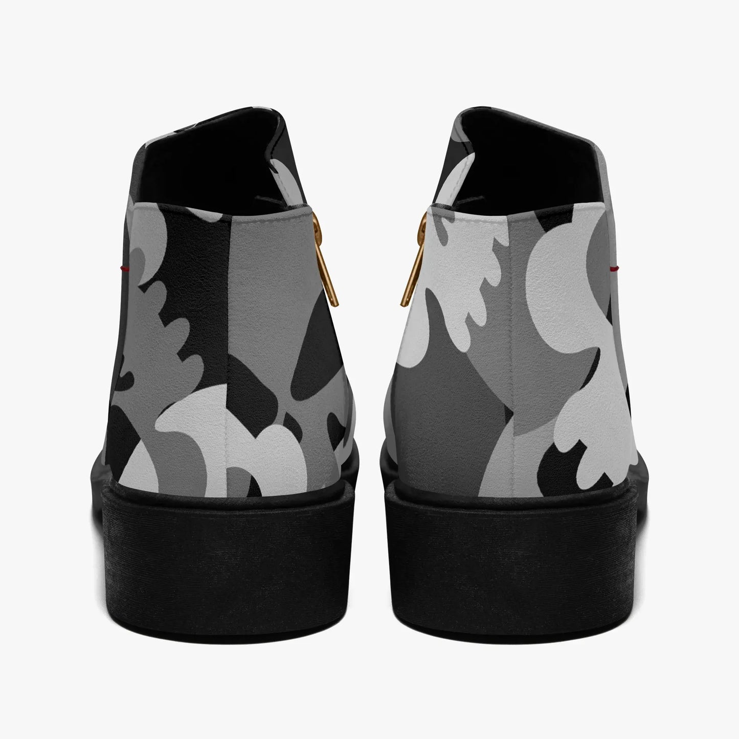 grey-skull-elegante-reissverschluss-stiefeletten-stiefeletten-jlr-design-2 - JLR Design