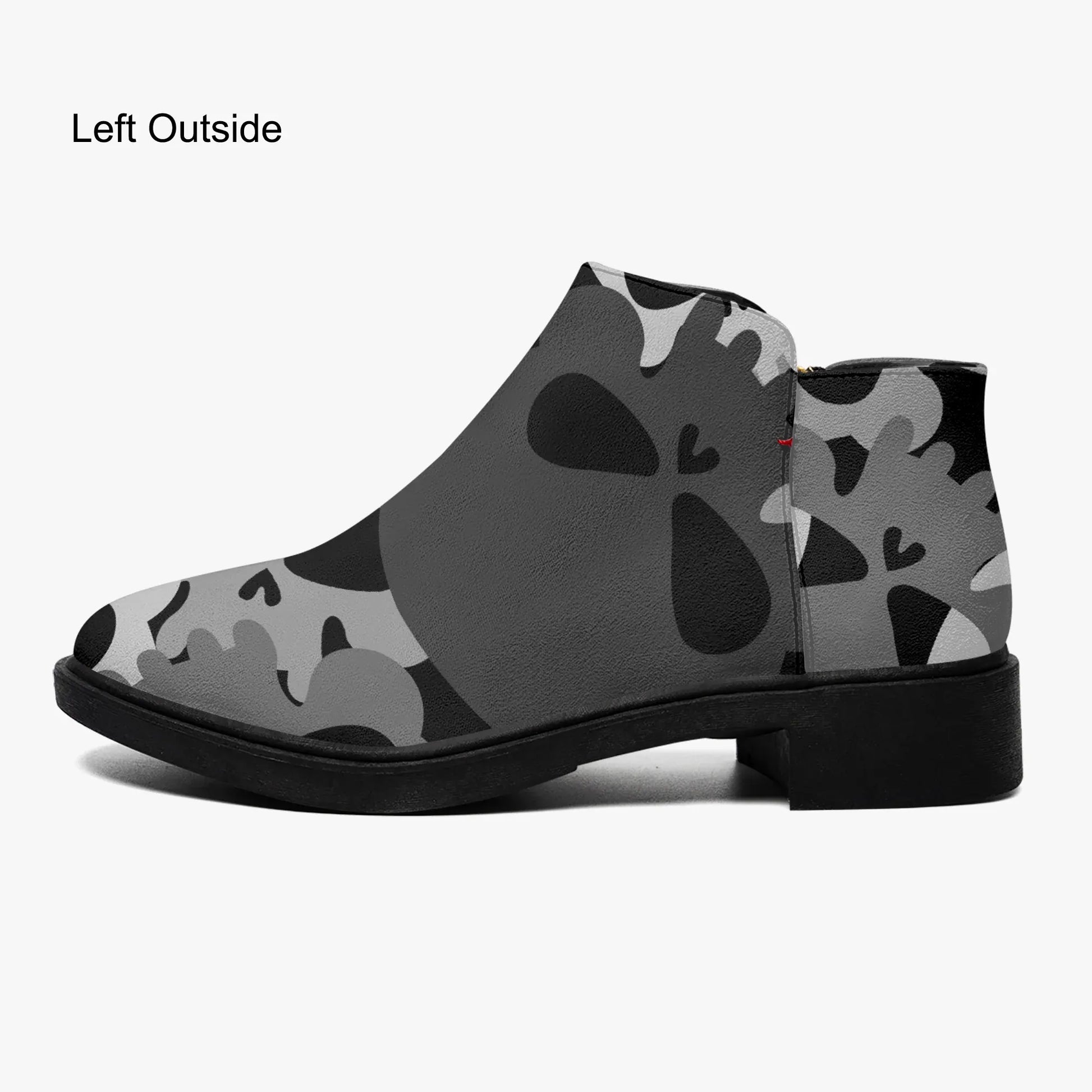 grey-skull-elegante-reissverschluss-stiefeletten-stiefeletten-jlr-design-5 - JLR Design